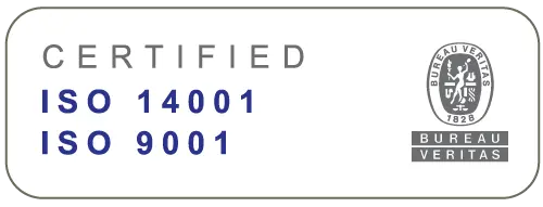 ISO 9001 un ISO 14001 sertifikāts
