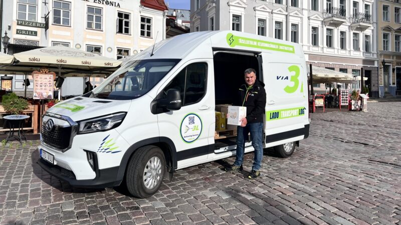 Eesti ja Baltikumi üks suuremaid lao- ja logistikateenuse osutajaid Via 3L OÜ võttis kasutusele elektrilise kaubiku Et kauba teekond tarbijani oleks maksimaalse